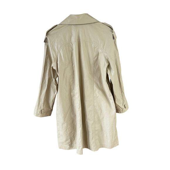 Vince Tan Water Repellent Trench Coat Sz M Old Money Classic Heritage MSRP $495 - Picture 4 of 10